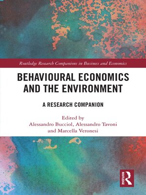 cover image of Behavioural Economics and the Environment